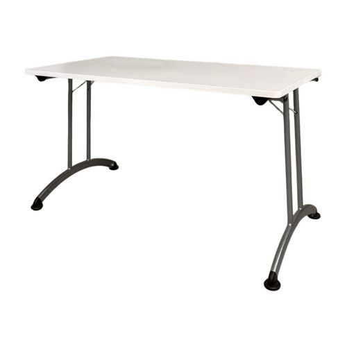 Table pliante reconditionnée - Plateau blanc