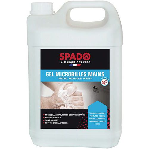 Gel lavant microbilles Spado professionnel - 5 L