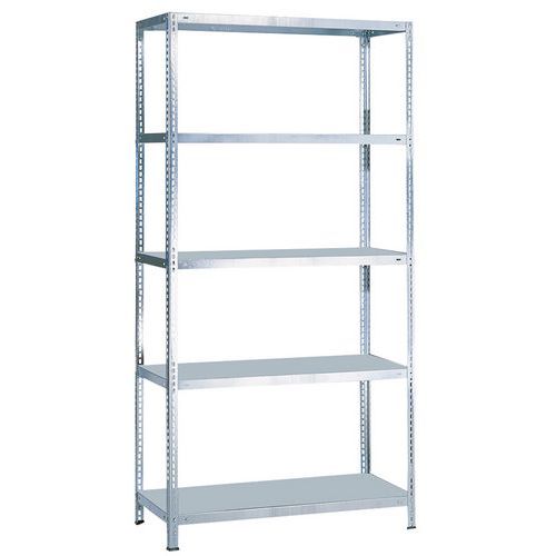 Rayonnage plein tôlé Quick-Fix Plus - Hauteur 2000 mm - Largeur 1000 mm - Schulte