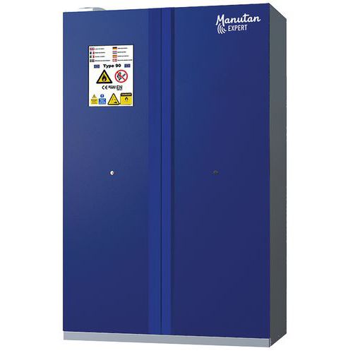 Armoire haute batterie lithium - 2 portes - Manutan Expert