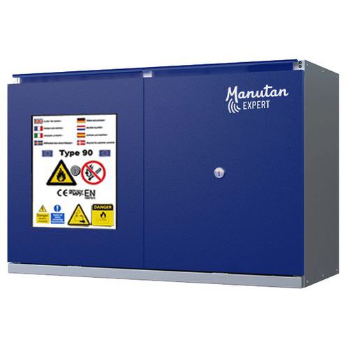 Armoire basse batterie lithium passif - 2 portes - Manutan Expert