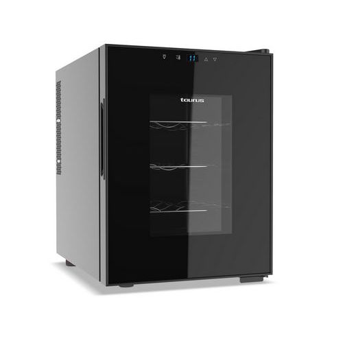 Compacte wijnkelder, Energieklasse: G, Capaciteit (aantal flessen): 12, Temperatuurdisplay: ja