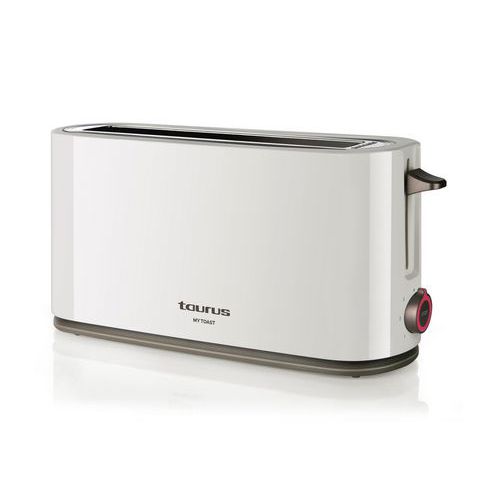 Broodrooster, Aantal linten: 1, Vermogen: 1000 W, Gewicht: 1.36 kg, Kleur: Wit/bruin