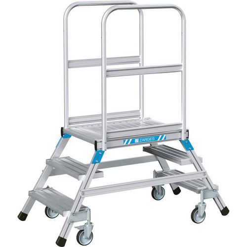 Platformtrap aluminium verrijdbaar 2 zijden - 41981 - Zarges