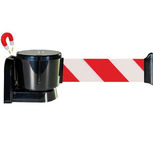 Enrouleur mural magnétique à sangle - 12m - Novap