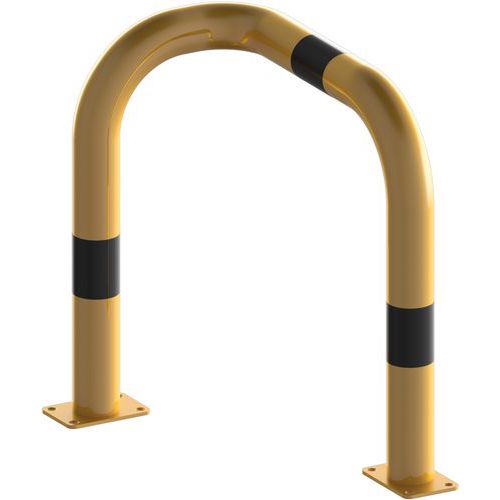 Beschermbeugel 90° linkerkant voor plug - Geel/zwart - Schake