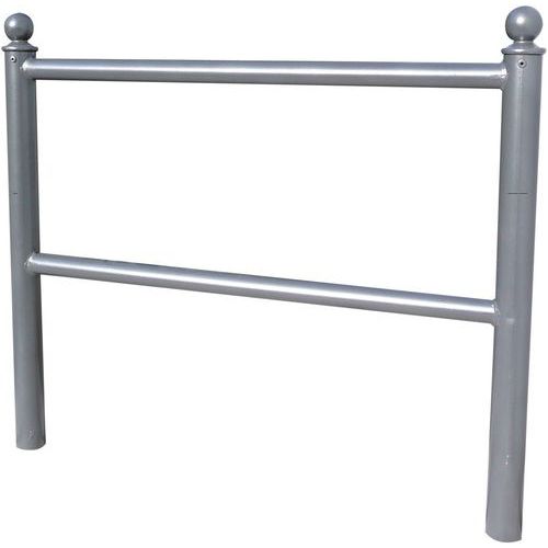 Fietsaanleunbeugel met bolvormig kop en gecoat om te betonneren Schake