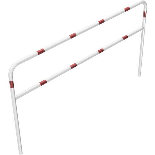 Beschermbeugel met dwarsbalk voor beton - Wit/rood - Schake