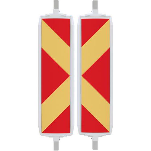 Geleidebaak kunststof 40A klasse RA2 - Pijl - Dubbelzijdig - Schake