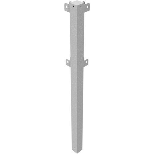 Hoekpaal voor boven- en knierail 90° thermisch verzinkt - Schake
