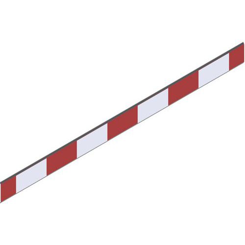 Hekwerk voor hoogtebegrenzing folie - Rood/wit - Schake