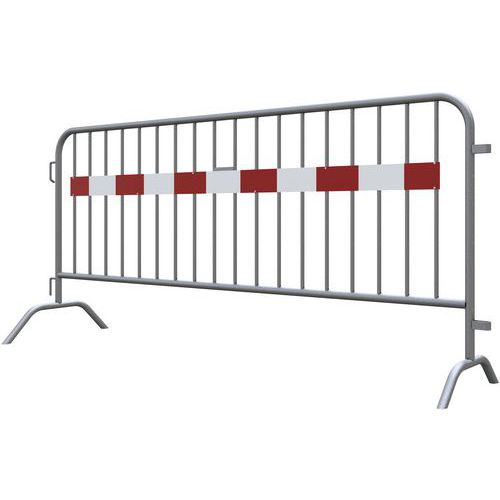 Dranghek type D 18 spijlen met waarschuwingsplaat - Schake