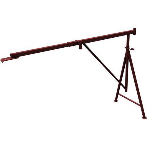 Schraag voor in bouwput met steukbalk - aluminium - Schake