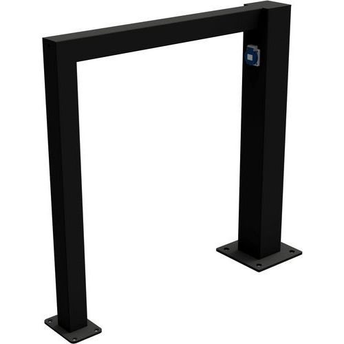 Fietsaanleunbeugel voor e-bike met oplaadbak - Schake