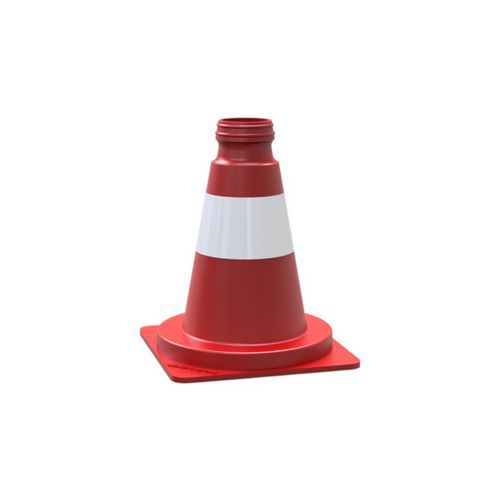 Verkeerskegel - Rood/wit - Schake