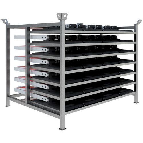 Opberg- en transportpallet voor vouwpanelen - Schake