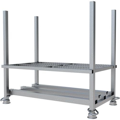 Pallet voor opslag en transport van vlakke panelen - Schake