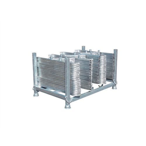 Opslag- en transportpallet voor koordpalen - afzetlijnhouders - Schake