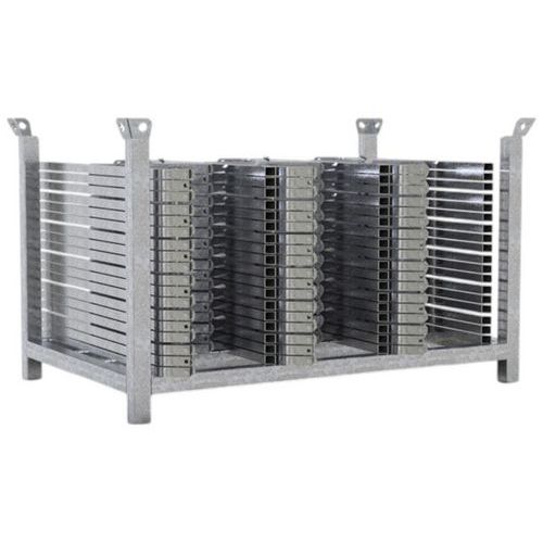 Stapelpallet met 36 statiefstandaards - Schake