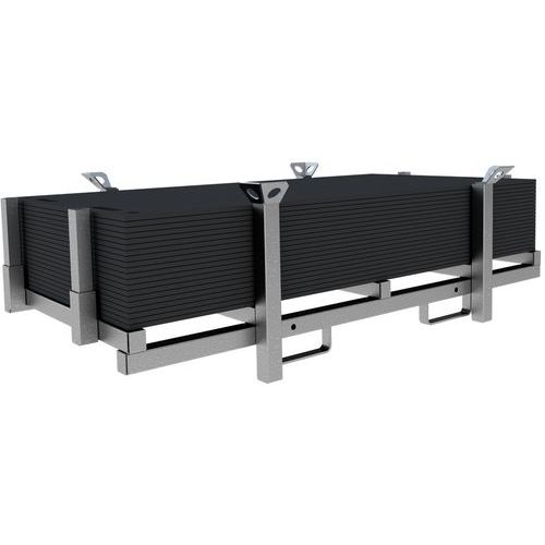 Stapelpallet voor vloerbeschermingsmatten - Schake