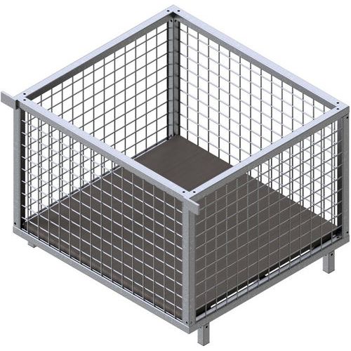 Opbergcontainer voor bekistingsstempelkoppen - Schake