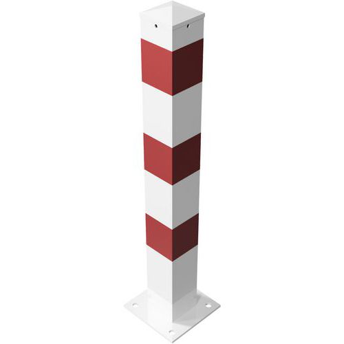 Afzetpaal reflecterend stationair met voet plug 2 ogen - Schake
