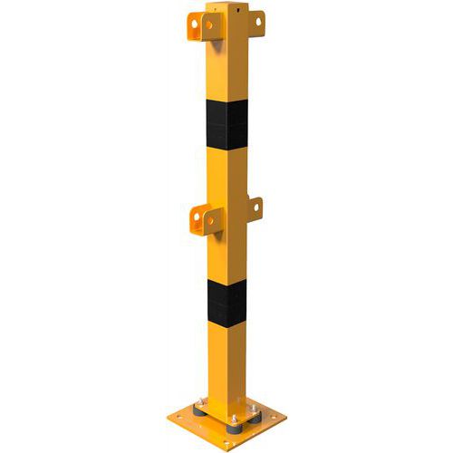 Tussenpaal kantelbaar met boven- en knierail - Schake