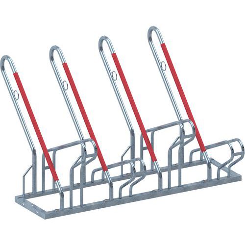 Fietsenrek met aanleunbeugel - 4 plaatsen - Schake