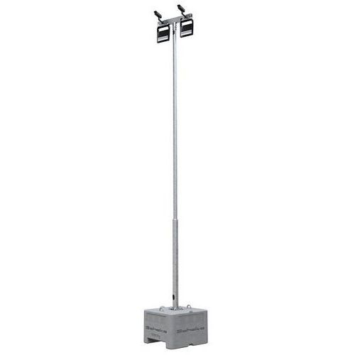 Lichtmast met terreinverlichting - Zwart - Schake