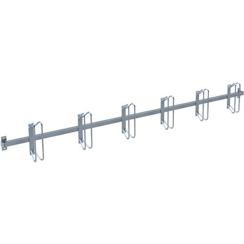 Fietsenrek serieel parkeren recht met muurbevestiging - Schake