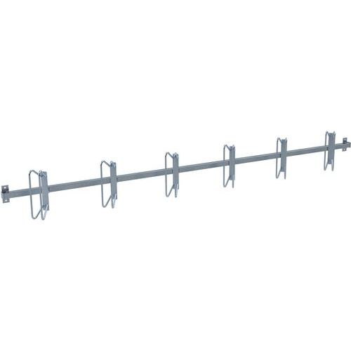 Fietsenrek serieel parkeren schuin met muurbevestiging - Schake