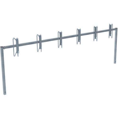 Fietsenrek - serieel - 6 links of rechts plaatsen in beton - Schake