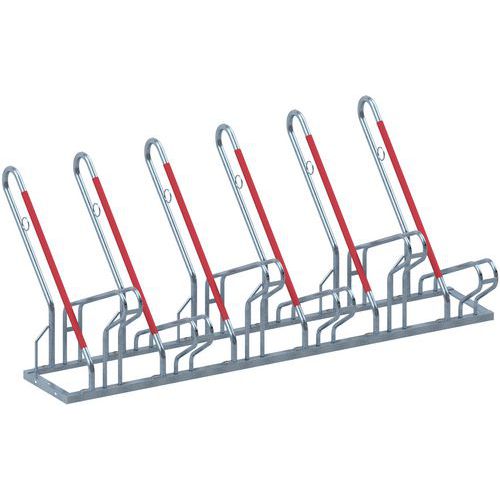 Fietsenrek met aanleunbeugel - 6 plaatsen - Schake