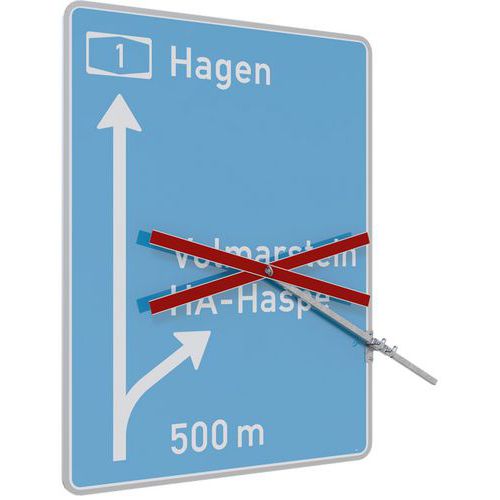 Kruis met verlengbuis voor wegafsluiting - Schake