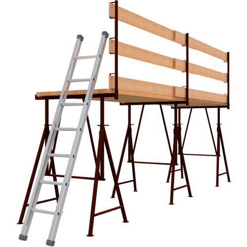 Leuningpaal voor vouwsteiger Compact S - Schake