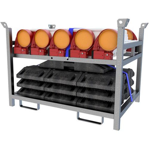 Opslag- en transportpallet Bast geleidebaak set - Folie RA1/A - Schake