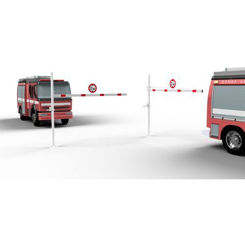 Hoogtebegrenzer draaibaar, driekantslot, grondplaat - Schake