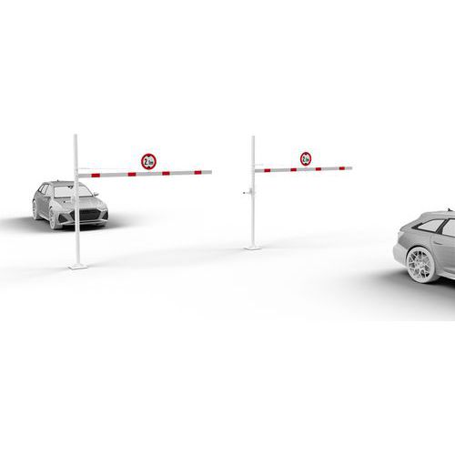 Hoogtebegrenzer voor hangslot met grondplaat - Schake