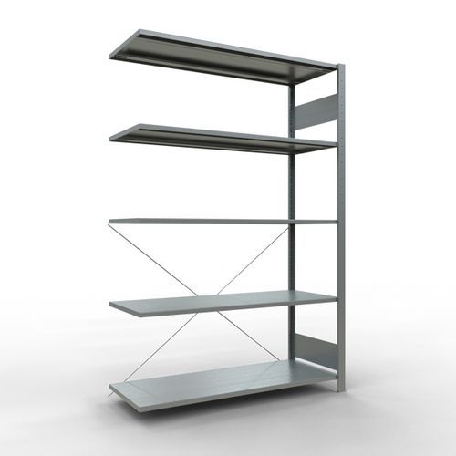 Rayonnage léger Easy-Fix - Simple face- H2000 mm - galvanisé - Schulte