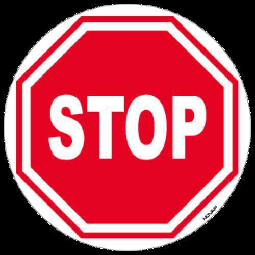 Vloerpictogram - Stop - 300 mm - Novap
