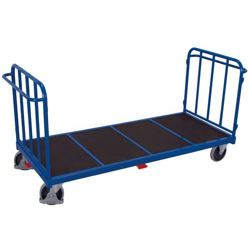 Duwwagen met verticale spijlen, 2-wandig - Draagvermogen 500 en 1200kg