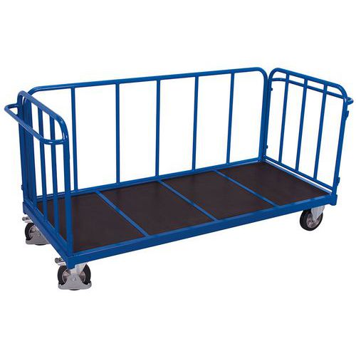 Duwwagen met verticale spijlen, 3-wandig - Draagvermogen 500 en 1200kg