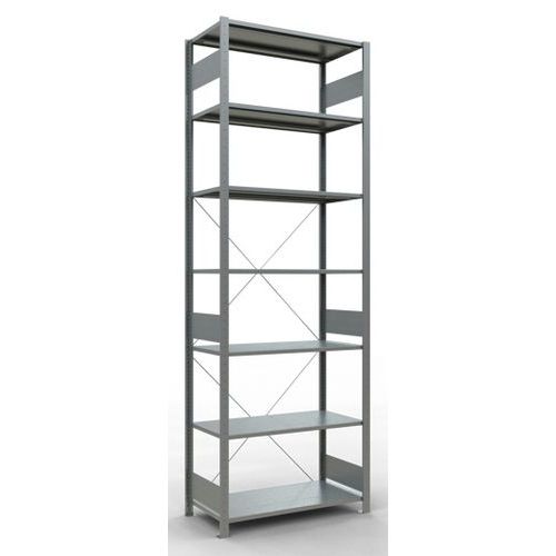 Rayonnage léger Easy-Fix - Simple face- H3000 mm - galvanisé - Schulte