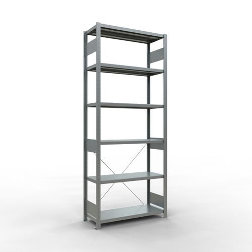 Rayonnage léger Easy-Fix - Simple face- H2500 mm - galvanisé - Schulte