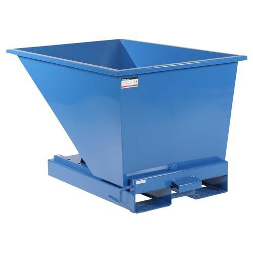 Kiepcontainer Open, Blauw, 150-900 L