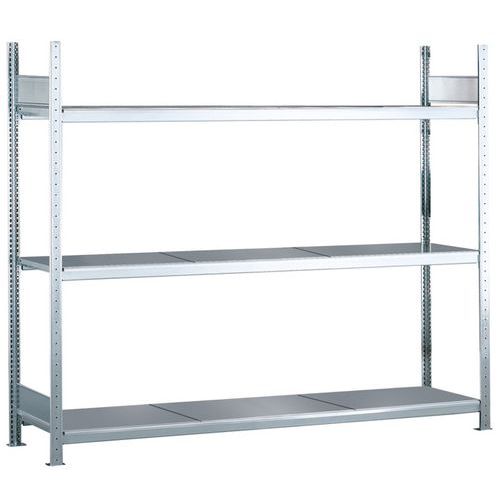 Rayonnage grande largeur Easy-Fix Plus - Tablette galva - Schulte