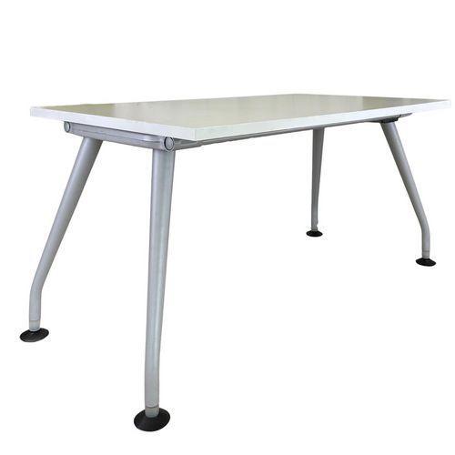 Bureau reconditionné blanc - Pieds A gris