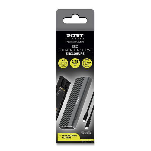 Behuizing voor SSD M.2 NVMe - Port Connect