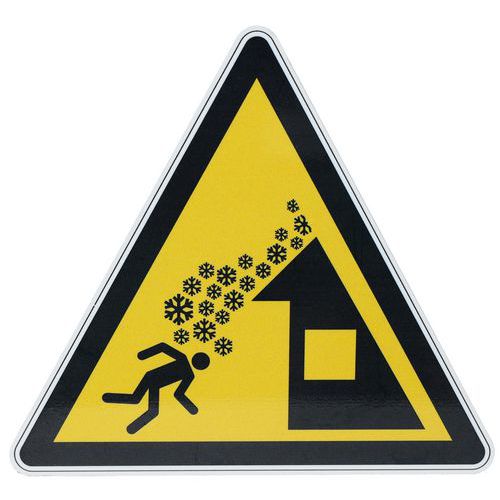 Waarsch.bord - Van dak vallende sneeuw - Aluminium - 200 mm