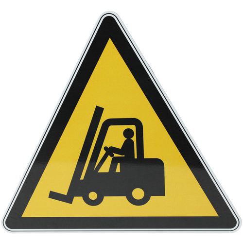 Panneau danger rond Véhicules industriels aluminium - Manutan Expert